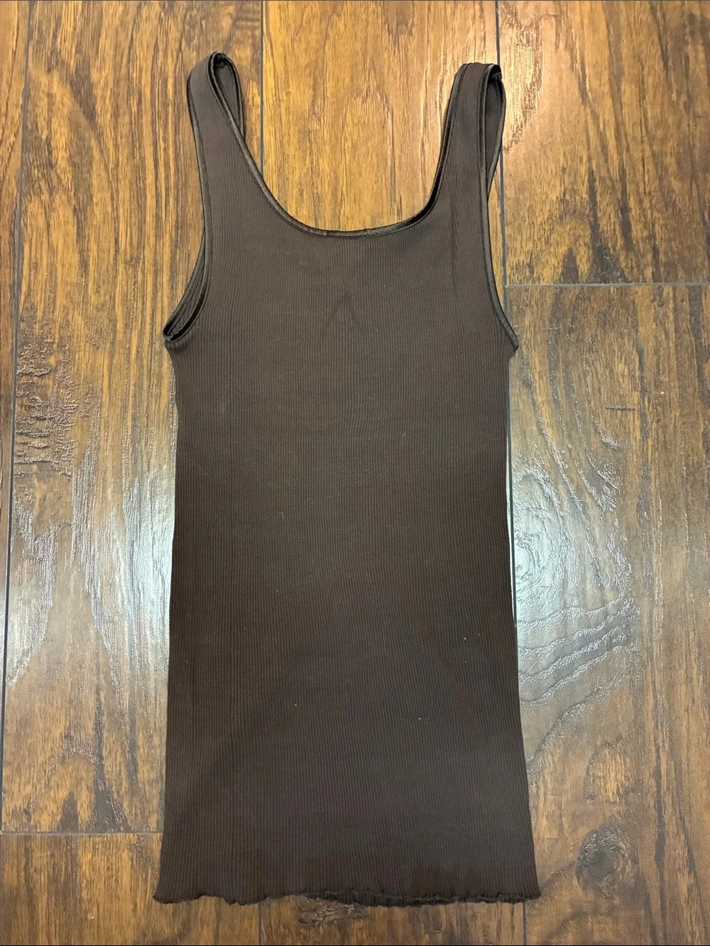 Banana Republic Dark Brown Ribbed Tank Top - Picture 4 of 4